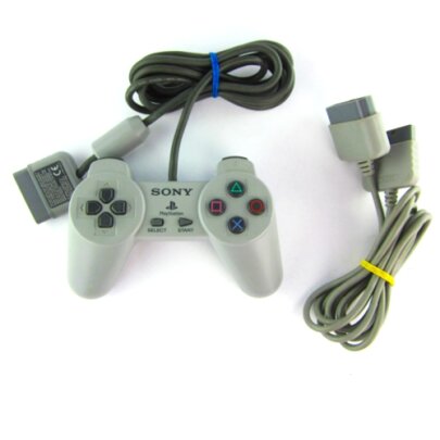 Original Ps1 - Playstation 1 Controller in Grau +...