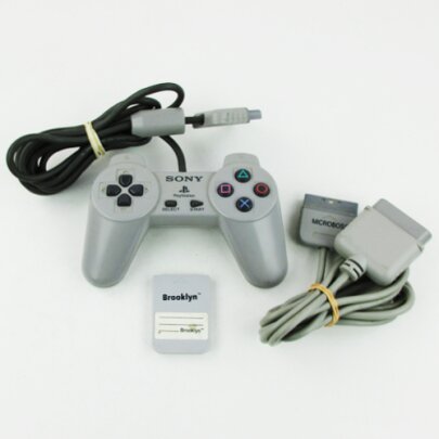 Original Ps1 - Playstation 1 Controller in Grau + 1Mb...