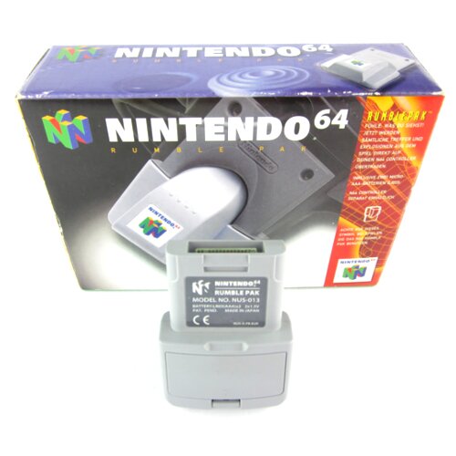 ORIGINAL Nintendo 64 RUMBLE PAK - Vibrations Pak in OVP ohne ANLEITUNG