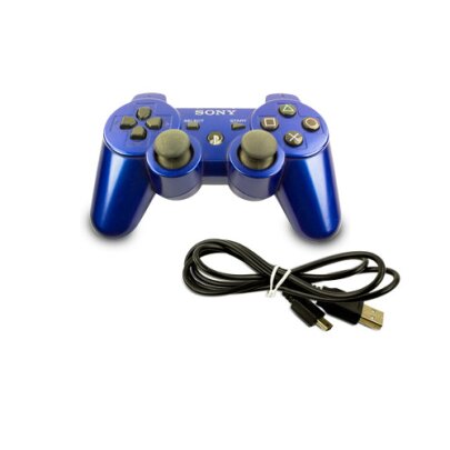 Original PS3 Wireless Dualshock 3 Controller in Blau -...
