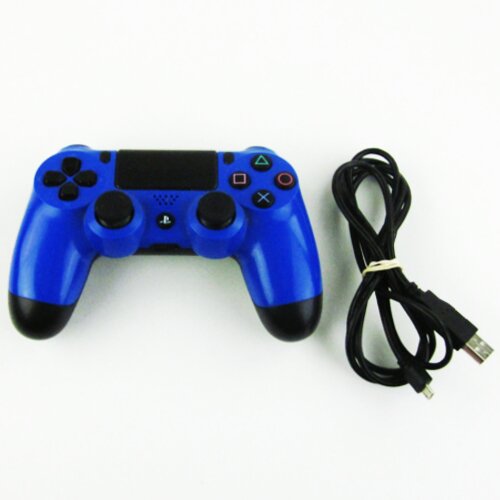ORIGINAL PLAYSTATION 4 PS4 DUALSCHOCK CONTROLLER / GAMEPAD in BLAU / WAVE BLUE + Ladekabel