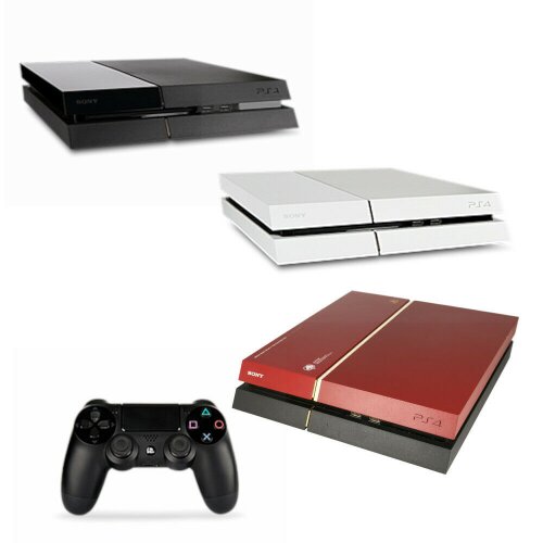 PS4 Fat Konsole 500GB 1TB Weiss Schwarz Rot Modell Controller Farbe wählbar