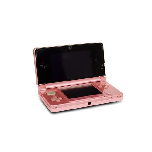 Nintendo 3DS Konsole in Coral Pink / Korallen Rosa OHNE Ladekabel - Zustand akzeptabel