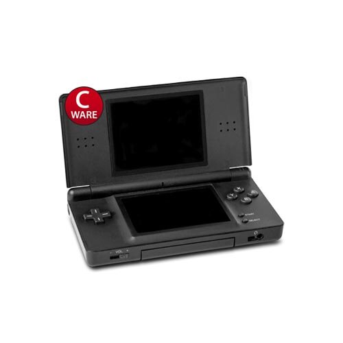 Nintendo DS Lite Konsole in Schwarz OHNE Ladekabel - Zustand akzeptabel