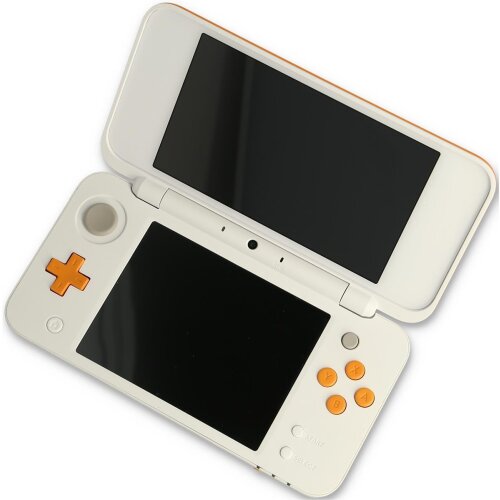 Nintendo New 2DS XL Konsole in Weiss Orange OHNE Ladekabel - Zustand akzeptabel
