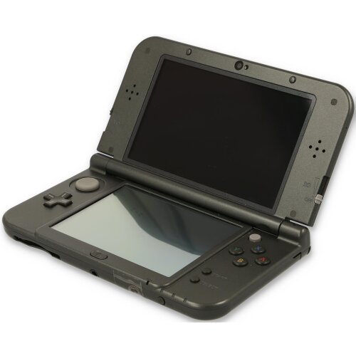 New Nintendo 3DS XL Konsole in Metallic Schwarz / Black OHNE Ladekabel - Zustand gut