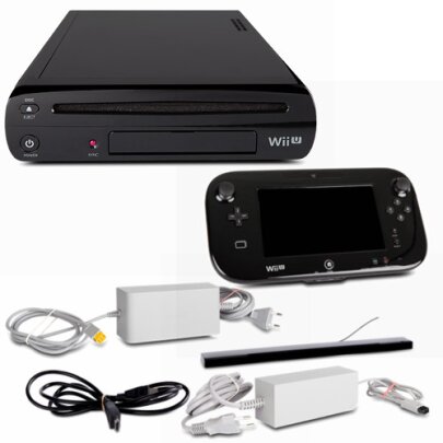 Nintendo Wii U Konsole 32 GB in Schwarz B-Ware + alle...
