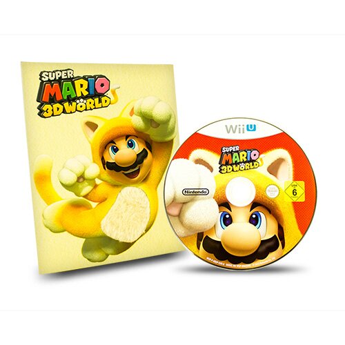 Nintendo Wii U Spiel Super Mario 3D World - Limited Edition (Mit Fellschuber)