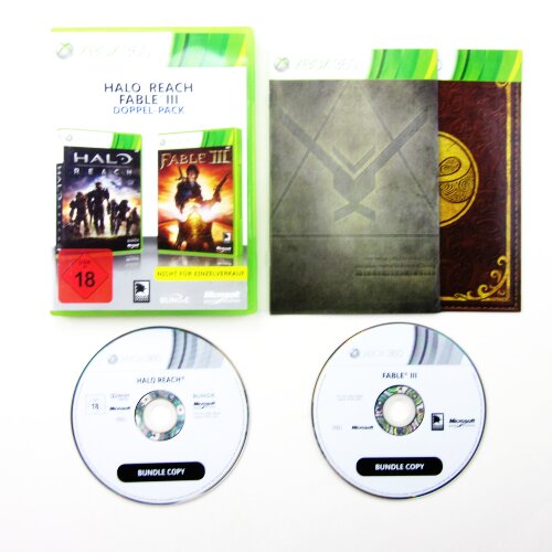 Xbox 360 Spiel Halo Reach / Fable 3 Doppelpack (USK 18)