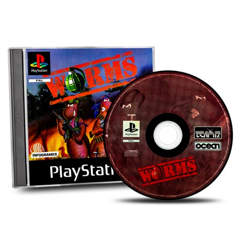 PS1 Spiel Worms #A