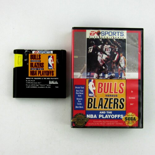 SEGA Mega Drive Spiel BULLS VS BLAZERS AND THE NBA PLAYOFFS #A