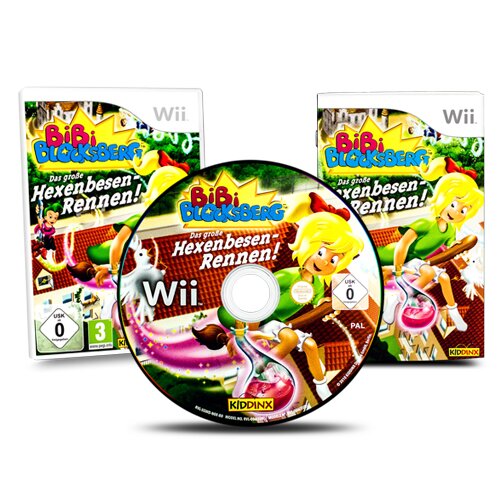 Wii Spiel Bibi Blocksberg - Das Grosse Hexenbesen - Rennen ! ohne Besen