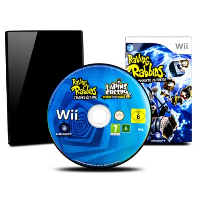 Wii Spiel RAVING RABBIDS - DIE VERRÜCKTE ZEITREISE #C