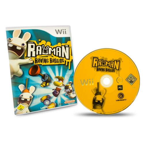 Wii Spiel RAYMAN - RAVING RABBIDS #A