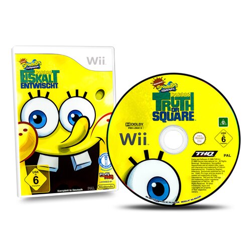 Wii Spiel SPONGEBOB SCHWAMMKOPF - SPONGEBOBS EISKALT ENTWISCHT #A