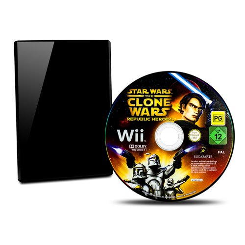 Wii Spiel STAR WARS THE CLONE WARS - REPUBLIC HEROES #B