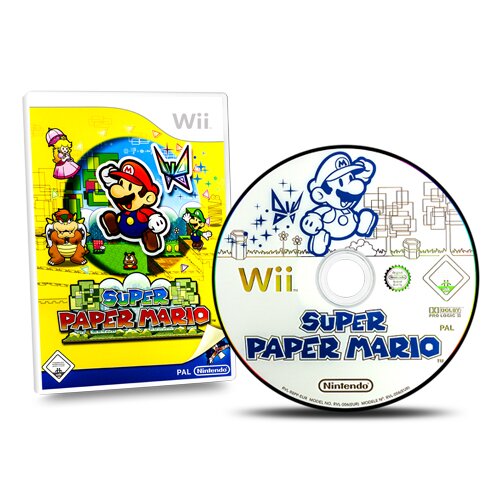Wii Spiel SUPER PAPER MARIO #A