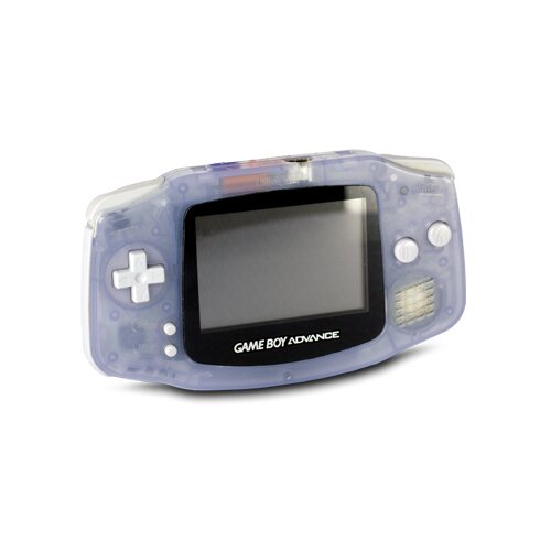 Gameboy Advance Konsole in Clear Blue / Transparent Helllila #40A