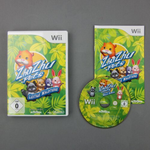 Wii Spiel Zhu Zhu Pets - Lustige Waldtiere