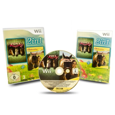 Wii Spiel 2 in 1 Pony Friends 2 & Mein Gestüt -...