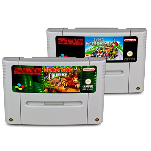 2 SNES Spiele DONKEY KONG COUNTRY 1 + SUPER MARIO KART