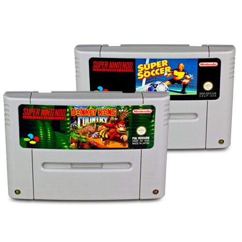 2 SNES Spiele DONKEY KONG COUNTRY 1 + SUPER SOCCER