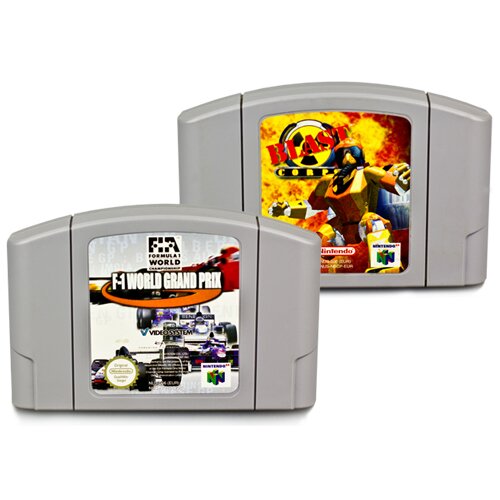 2 N64 Spiele - F1 World Grand Prix 1 + Blast Corps