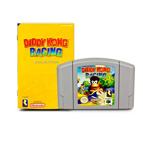 N64 Spiel Diddy Kong Racing + Anleitung
