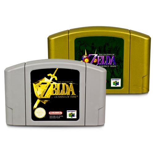 N64 Set Zelda Ocarina Of Time + Zelda Majoras Mask