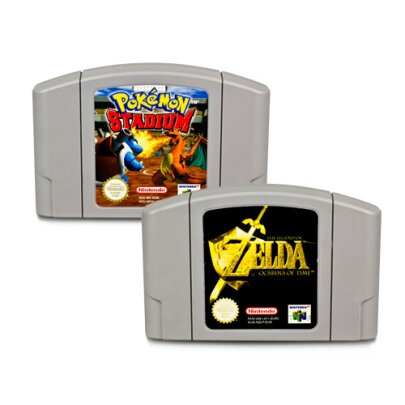 2 N64 Spiele Pokemon Stadium 1 + Zelda Ocarina Of Time