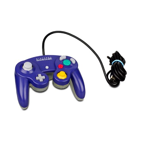Original Nintendo Gamecube Controller Halbtransparent Lila - Clear Purple
