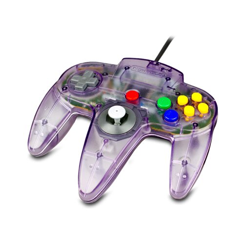 N64 Controller Unausgeleiert Transparent Hell-Lila - Atomic Purple
