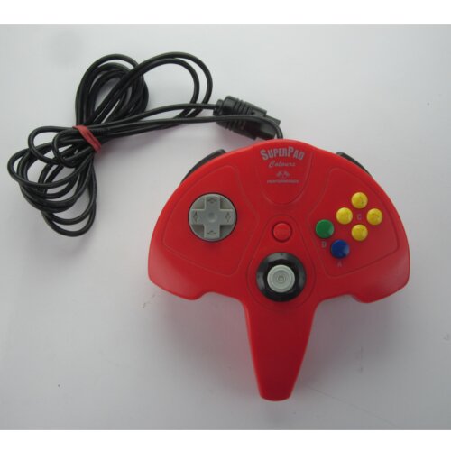 Super Pad Colours Performance Rot - Controller / Game Pad für N64 / Nintendo 64