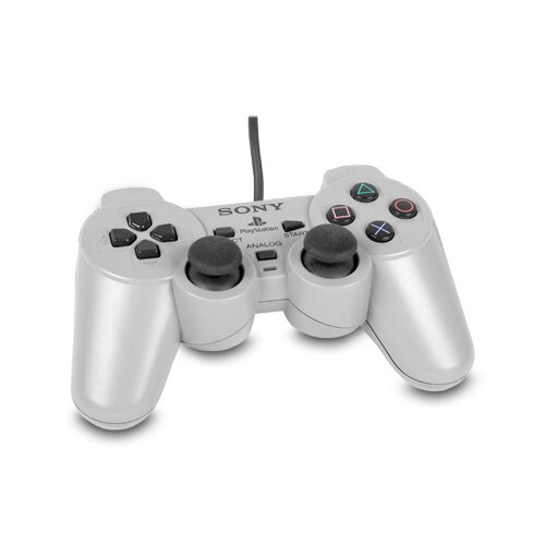 Original Ps1 - Psx - Playstation 1 Analog Controller mit 3D Sticks in grau