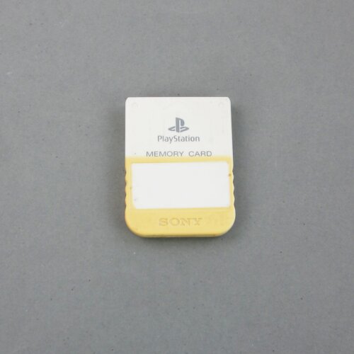 Original Playstation 1 - Ps1 - Psx Memory Card - Speicherkarte in Weiss mit 1Mb (B-Ware)