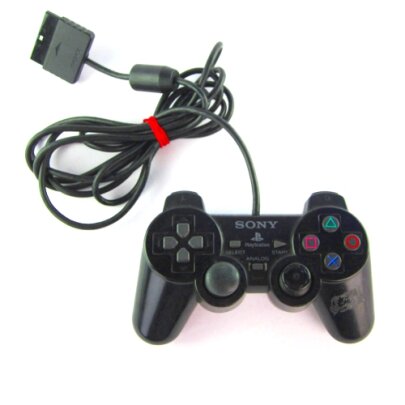 ORIGINAL PLAYSTATION 2 CONTROLLER - PAD in SCHWARZ - PS2...
