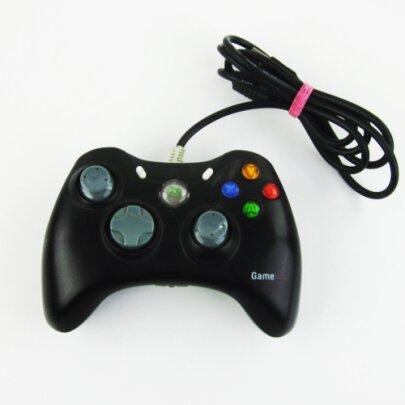Kabel Controller in Schwarz Für Xbox 360 / Pc Vom...