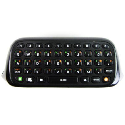 Original Xbox 360 Controller Chatpad / Tastatur in Schwarz